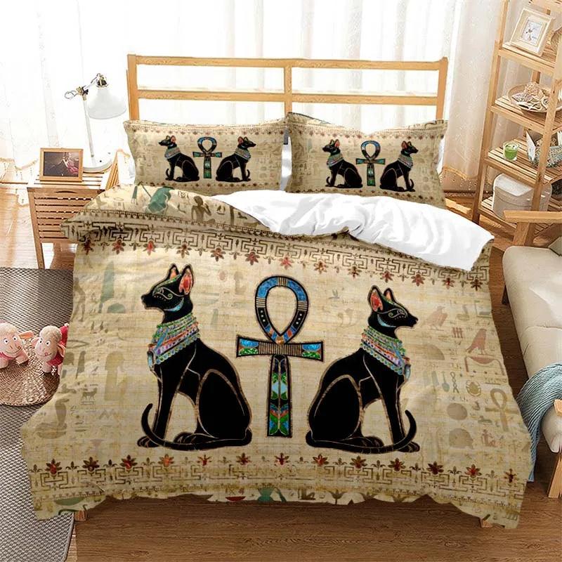 Ancient Egyptian Bed Set, 8 Designs, 10 Sizes - Just Cats - Gifts for Cat Lovers