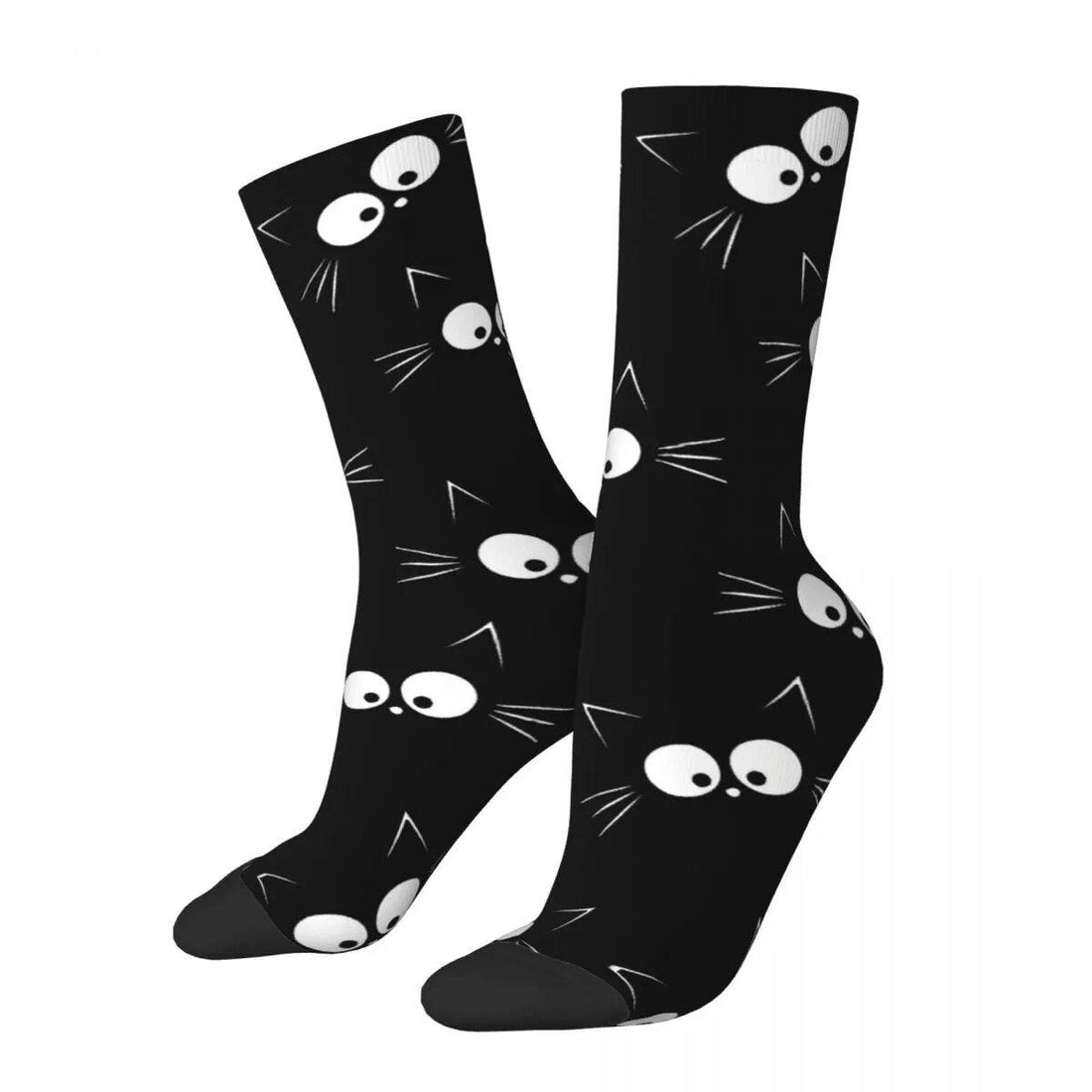 Cartoon Cat Faces Socks - Just Cats - Gifts for Cat Lovers