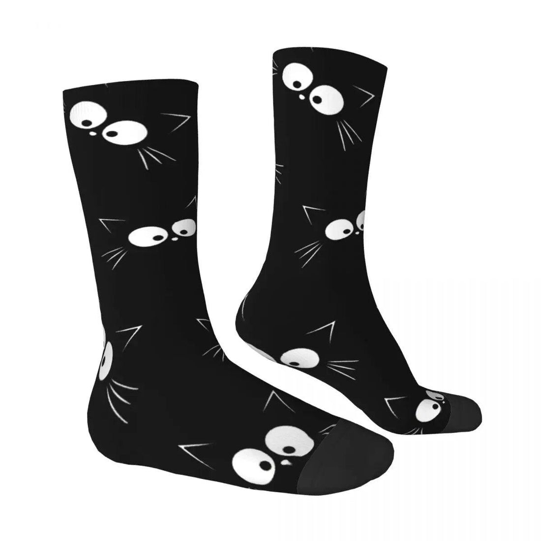 Cartoon Cat Faces Socks - Just Cats - Gifts for Cat Lovers