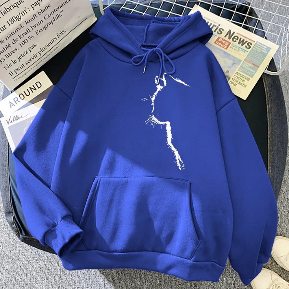 Cat Outline Hoodie, 11 Colors, S-XXL - Just Cats - Gifts for Cat Lovers