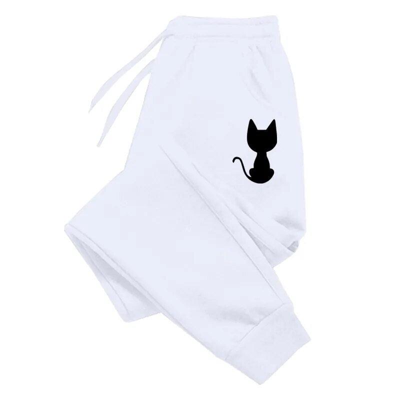Cat Print Sweatpants, 5 colors, S-4x - Just Cats - Gifts for Cat Lovers
