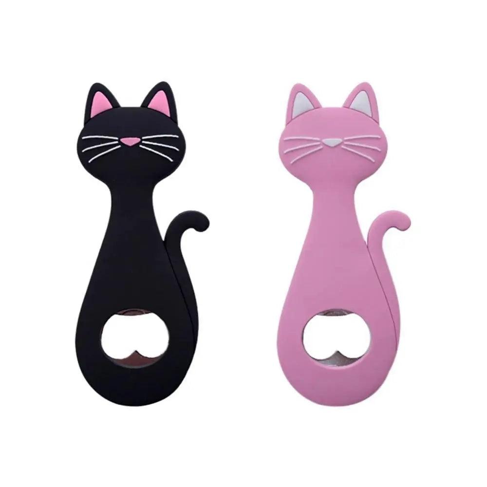 Cat Shape Magnetic Bottle opener, 4 Colors - Just Cats - Gifts for Cat Lovers