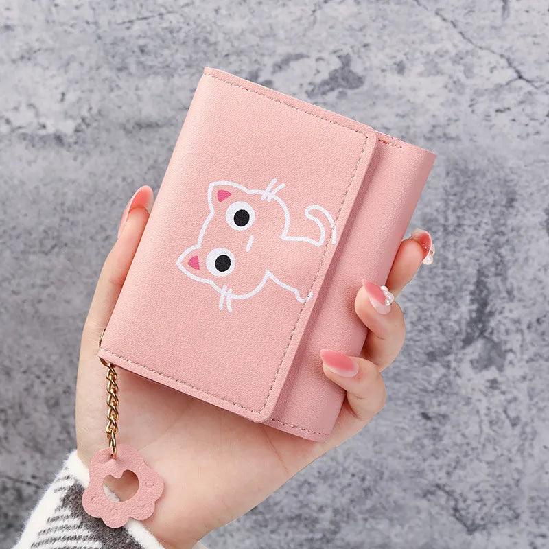 Cute Cartoon Cat PU Leather Wallet, 9 Colors - Just Cats - Gifts for Cat Lovers