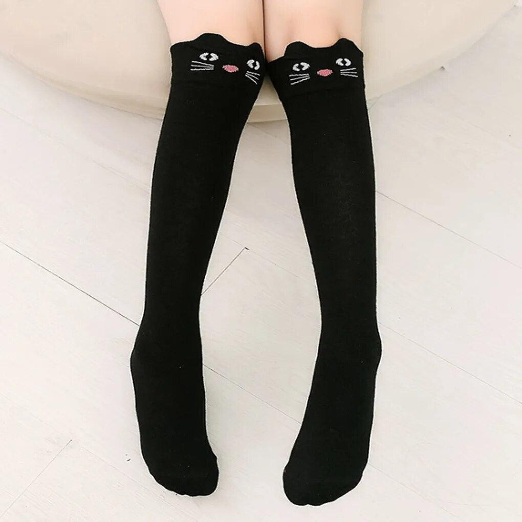 Cute Cartoon Stockings/Knee-High Socks for Children 7-12 - Just Cats - Gifts for Cat Lovers