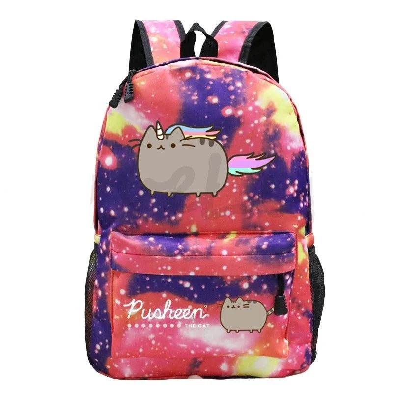 Cute Pusheen Cat Backpack 4 Designs, 8 Colors - Just Cats - Gifts for Cat Lovers