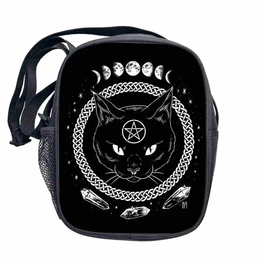 Dark Gothic Print Crossbody/shoulder bag, 17 Designs - Just Cats - Gifts for Cat Lovers