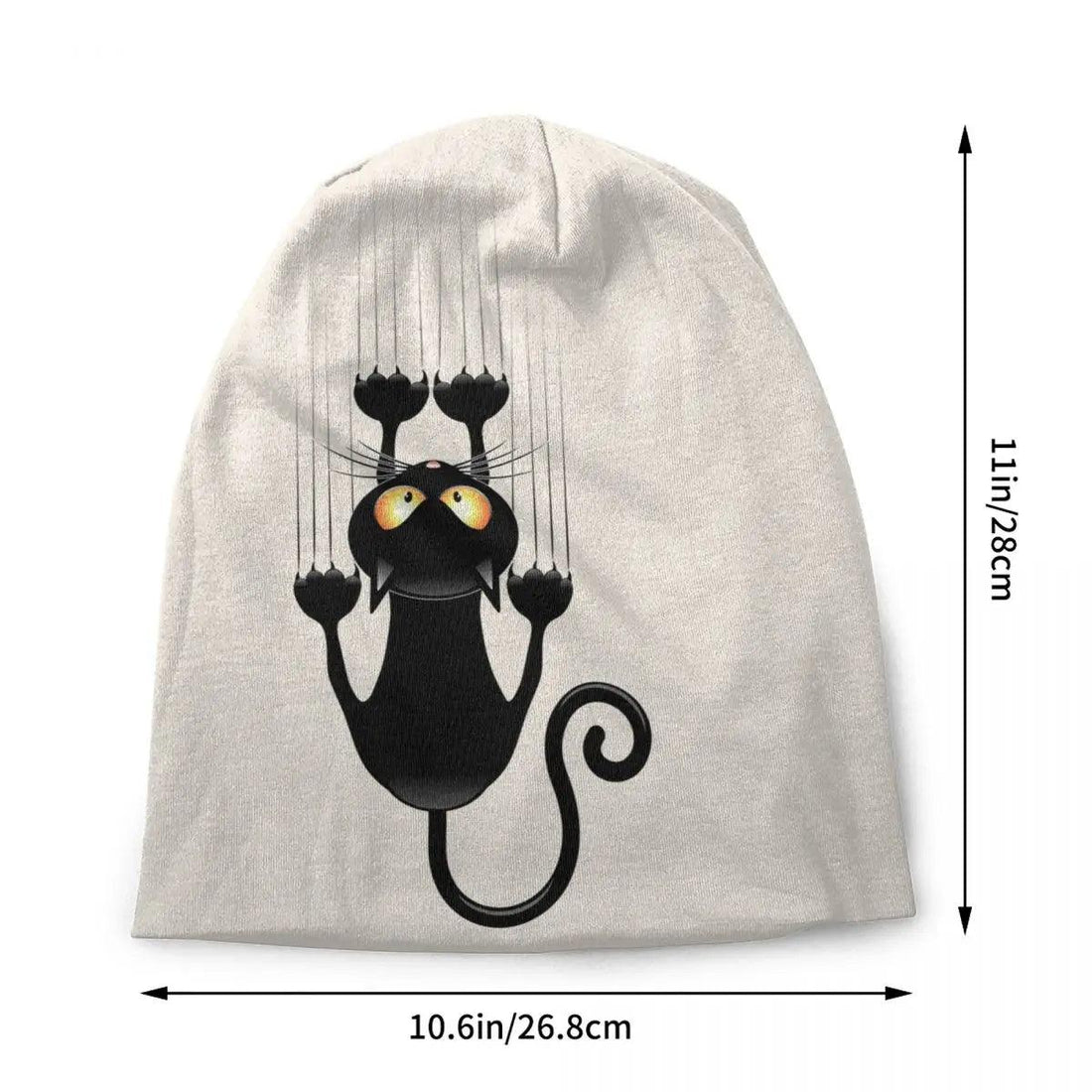 Funny Cartoon Black Cat Skullies Beanies Caps, Various Desings and Colors - Just Cats - Gifts for Cat Lovers