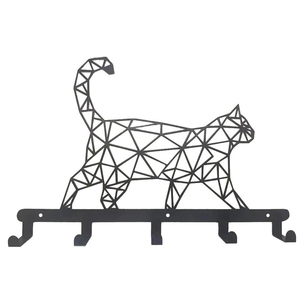 Geomatric Shapes Style Cat decorative hanger - Just Cats - Gifts for Cat Lovers