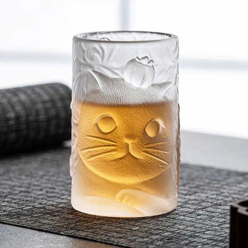 Glazed Cat Cup, 4 Colors, 4 Pcs or more 5% discount - Just Cats - Gifts for Cat Lovers