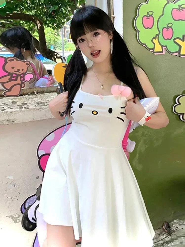 Hello Kitty Japanese Style Mini Dress - Just Cats - Gifts for Cat Lovers