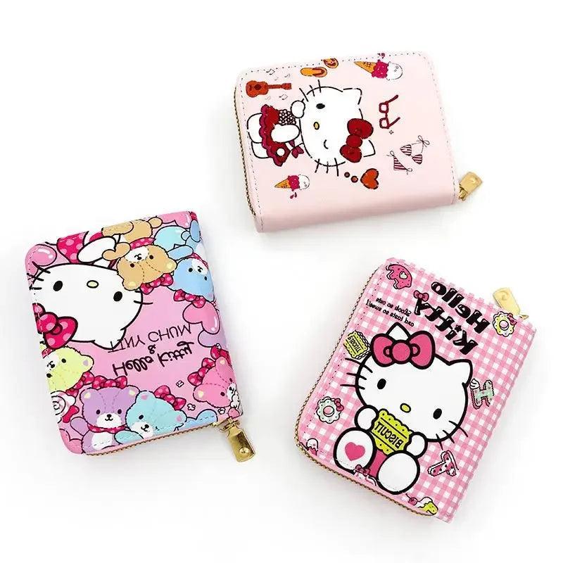 Hello Kitty PU Leather Mini Wallet, 5 Designs - Just Cats - Gifts for Cat Lovers