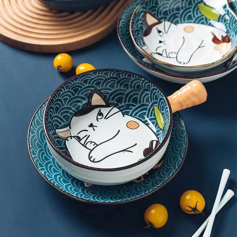 Japanese Style Ceramic Dishes, 13 Sizes - Just Cats - Gifts for Cat Lovers