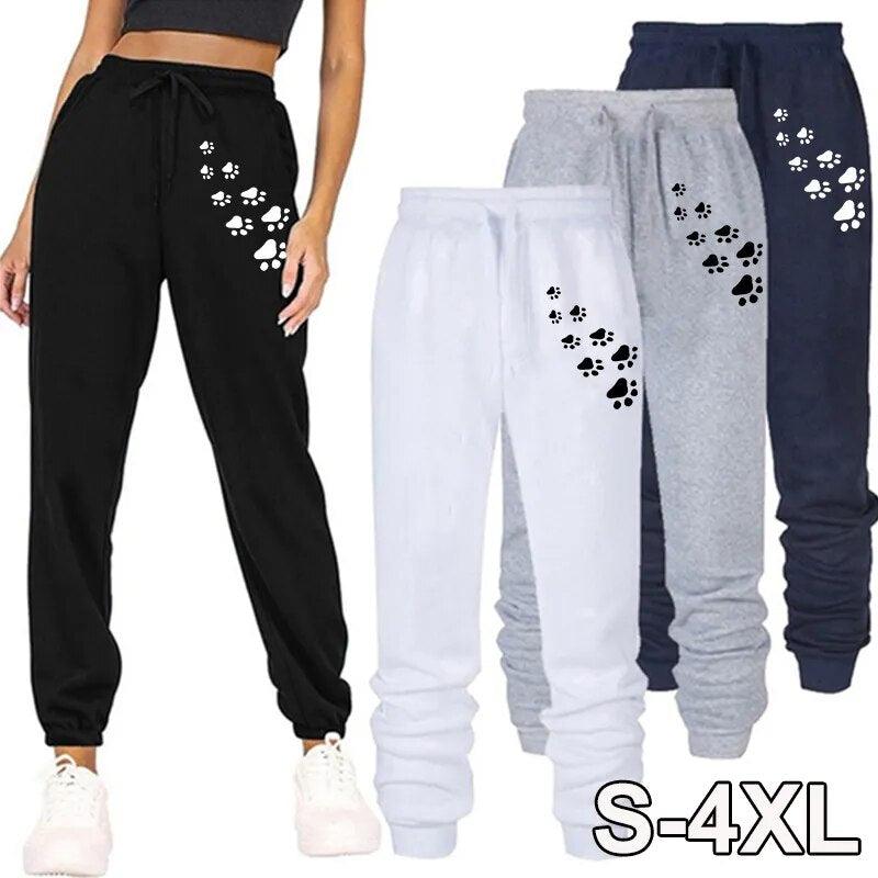 Paw Print Sweatpants, 4 colors, S-4x - Just Cats - Gifts for Cat Lovers