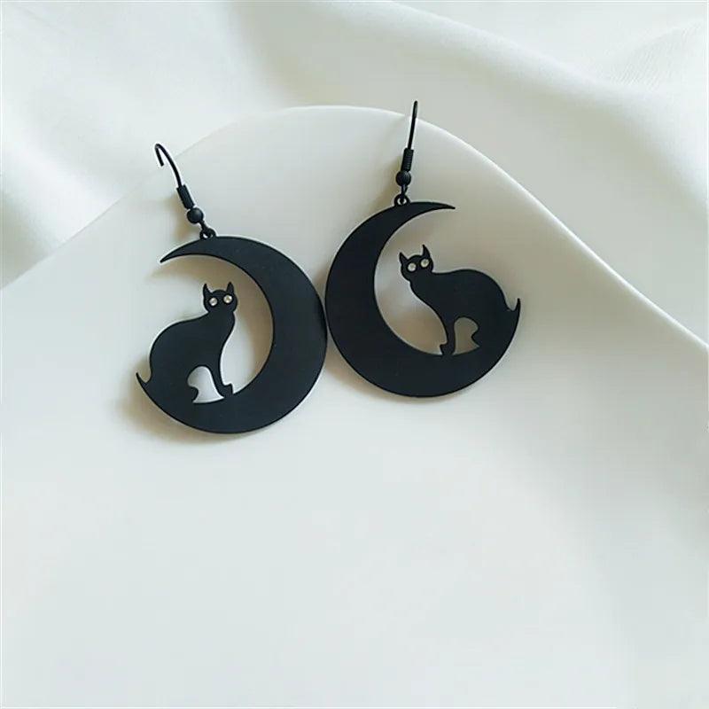 Various Black Drop Earring, 9 Designs - Just Cats - Gifts for Cat Lovers