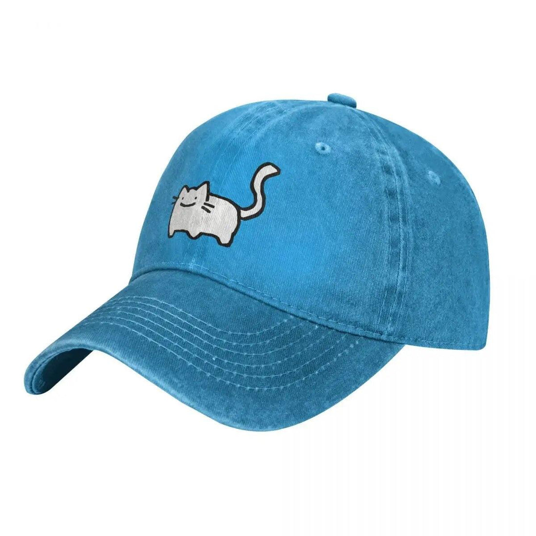 White Cat Baseball Cap, 7 colors - Just Cats - Gifts for Cat Lovers