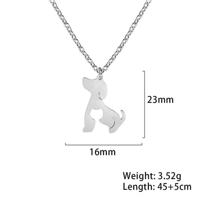 14 various Stainless Steel Cat Necklaces - Just Cats - Gifts for Cat Lovers