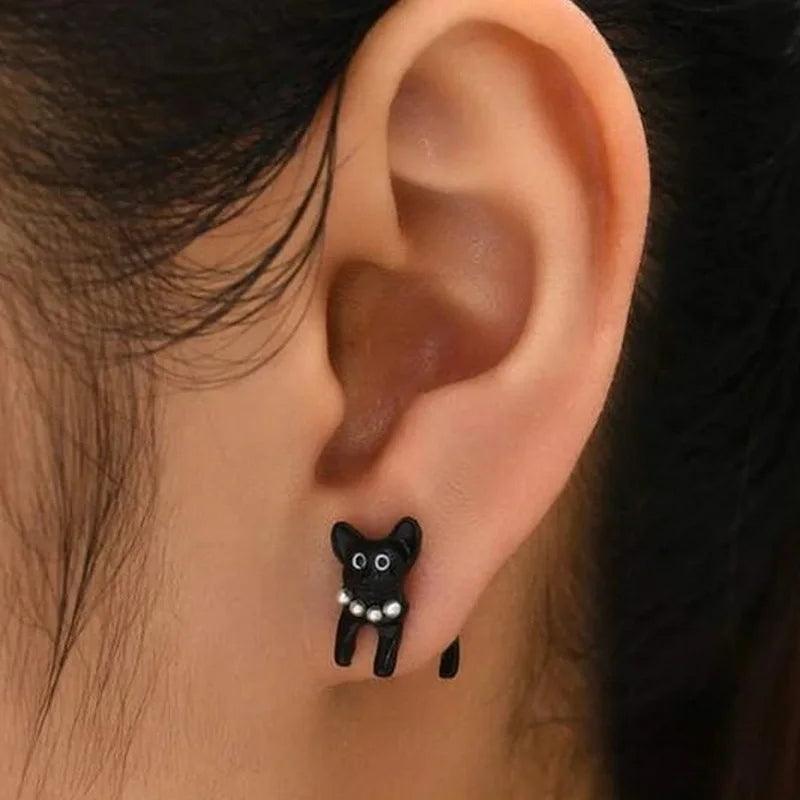 2 Pcs Black Cat Earrings - Just Cats - Gifts for Cat Lovers