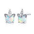 925 Sterling Silver Opal Stud Cat Earrings - Just Cats - Gifts for Cat Lovers