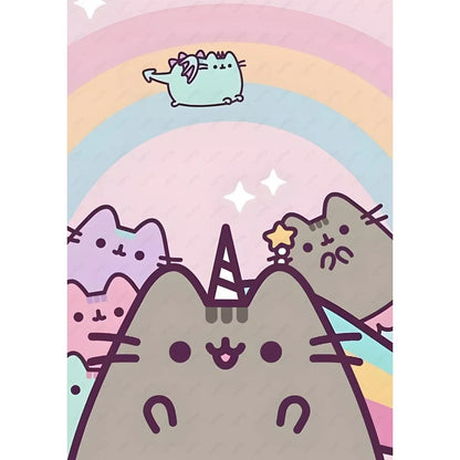 Adhesive Pusheen Cat Posters, 15 designs, 4 Sizes