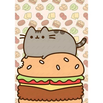 Adhesive Pusheen Cat Posters, 15 designs, 4 Sizes