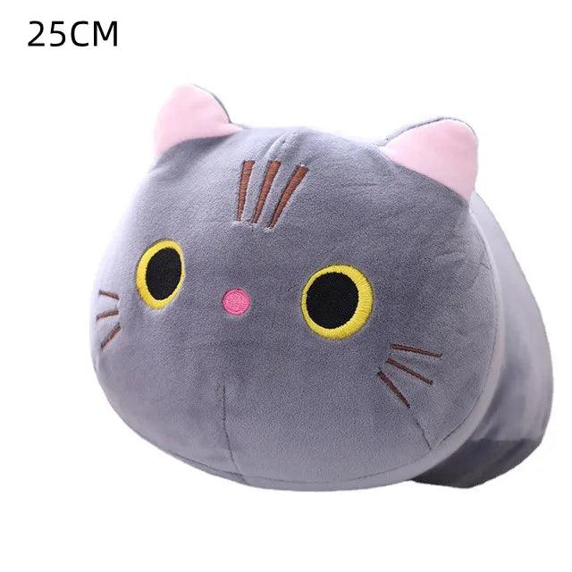 Cat Shaped Soft Plush Decorative Pillows, 4 Colors - Just Cats - Gifts for Cat Lovers