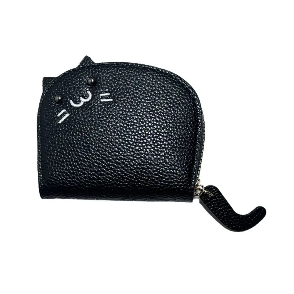 Cute Cat Shaped Card Holder  Wallet, 5 Colors