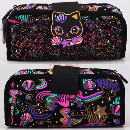 Colorful Cartoon Cat Backpack &amp; Pencil Case