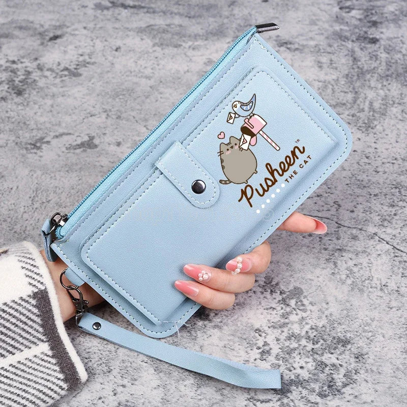 Pusheens Cat Long Wallet, 4 Colors Various Designs