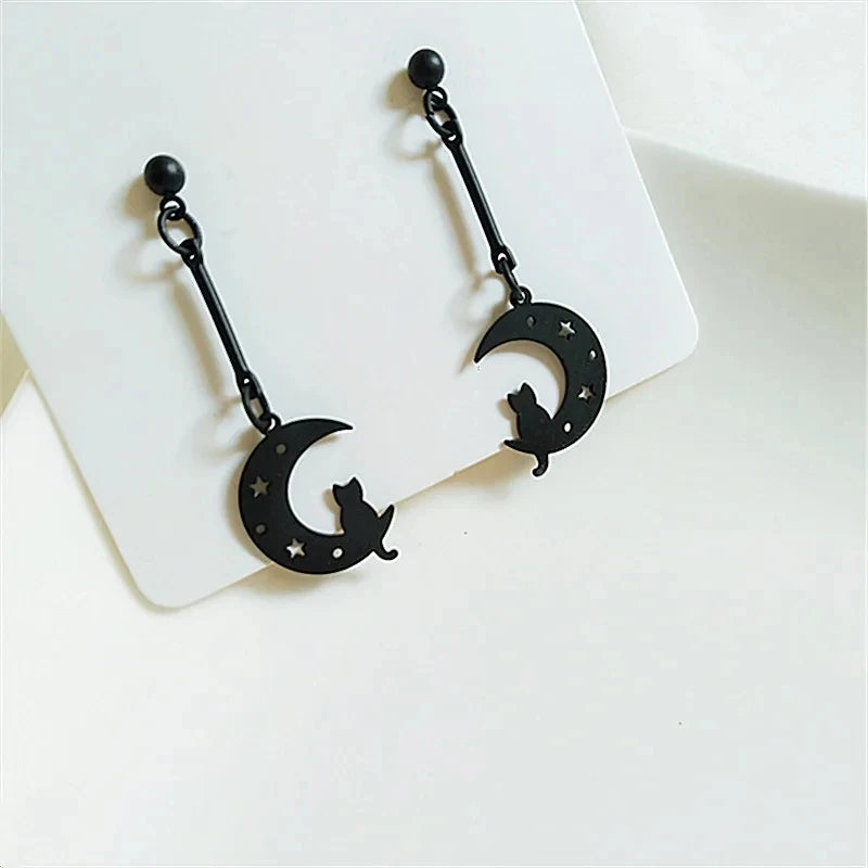 Black &amp; Moon earrings