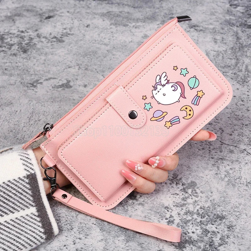 Pusheens Cat Long Wallet, 4 Colors Various Designs