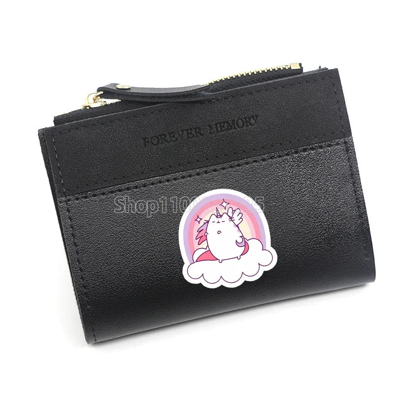 Pusheens Cat Short Wallet, 3 Colors Various Designs