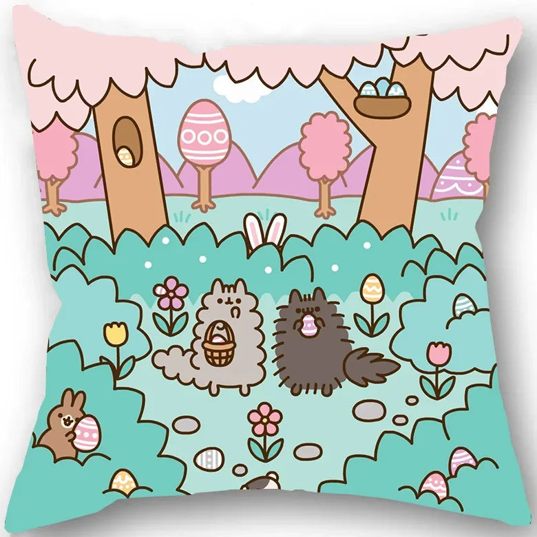 Pusheen Cat Decorative Pillowcases, 16 designs, 6 Size