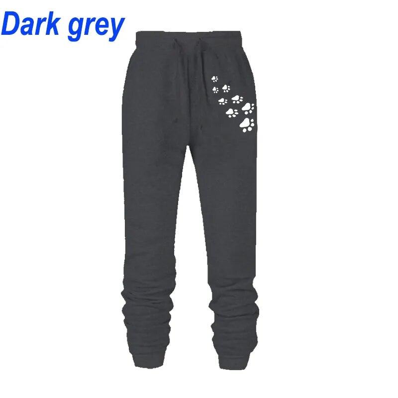 Paw Print Sweatpants, 4 colors, S-4x - Just Cats - Gifts for Cat Lovers