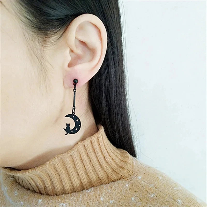 Black &amp; Moon earrings