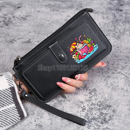 Pusheens Cat Long Wallet, 4 Colors Various Designs