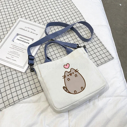 Pusheen Cat Canvas Hand Bag / Shoulder Bag, 20 Designs