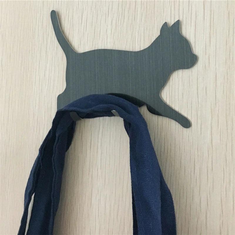 Adhesive Cat Shaped Hook - Just Cats - Gifts for Cat Lovers