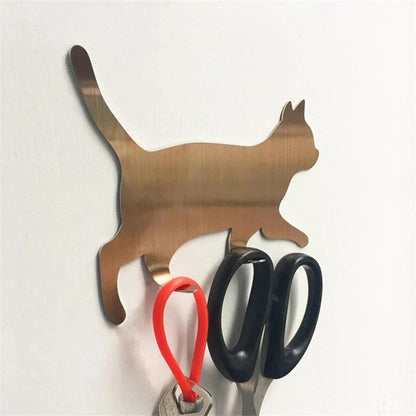 Adhesive Cat Shaped Hook - Just Cats - Gifts for Cat Lovers