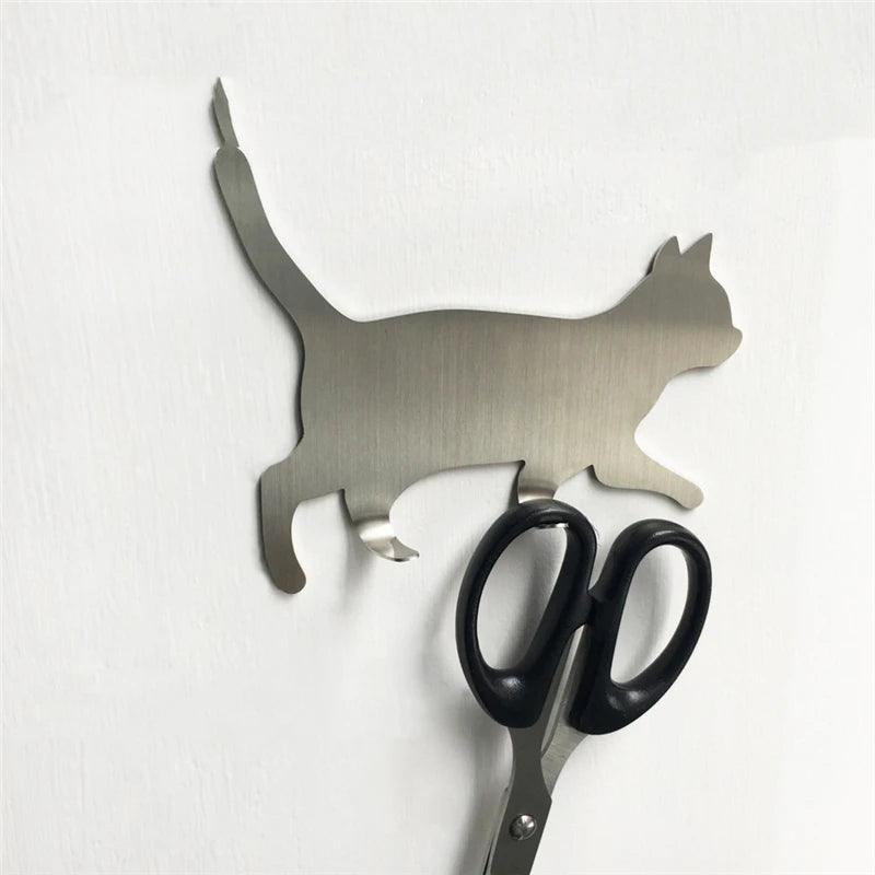 Adhesive Cat Shaped Hook - Just Cats - Gifts for Cat Lovers