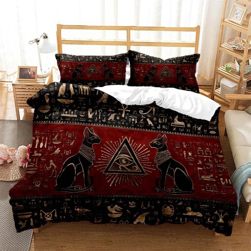 Ancient Egyptian Bed Set, 8 Designs, 10 Sizes - Just Cats - Gifts for Cat Lovers