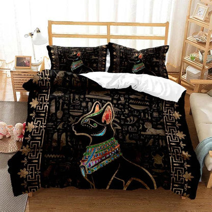 Ancient Egyptian Bed Set, 8 Designs, 10 Sizes - Just Cats - Gifts for Cat Lovers