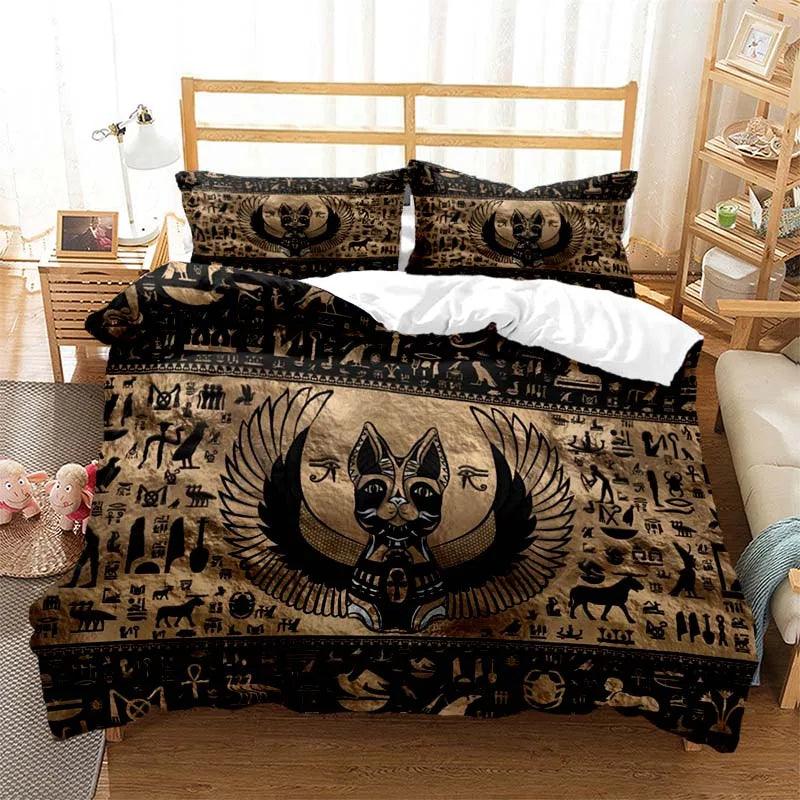 Ancient Egyptian Bed Set, 8 Designs, 10 Sizes - Just Cats - Gifts for Cat Lovers