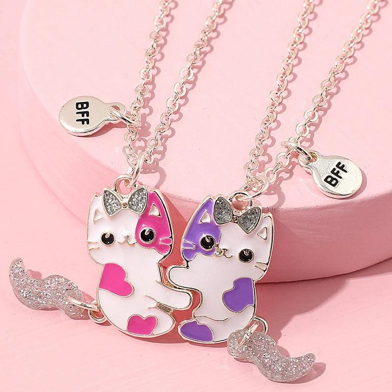 BFF Cat Magnetic Pendant Necklaces - Just Cats - Gifts for Cat Lovers