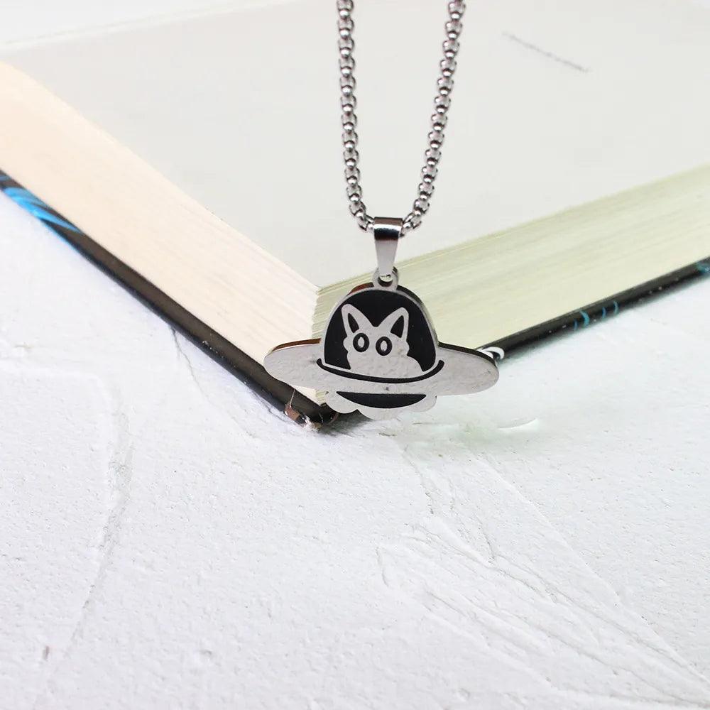 Black &amp; White Funny Cat Pendant Necklaces, 10 Designs - Just Cats - Gifts for Cat Lovers