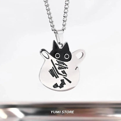 Black &amp; White Funny Cat Pendant Necklaces, 10 Designs - Just Cats - Gifts for Cat Lovers