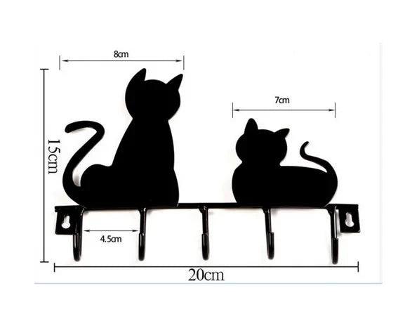 Black Cat Wall Hanger - Just Cats - Gifts for Cat Lovers