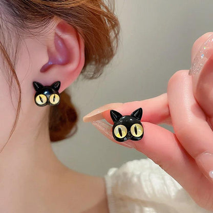 Blue and Yellow Eyes Cat Earring - Just Cats - Gifts for Cat Lovers