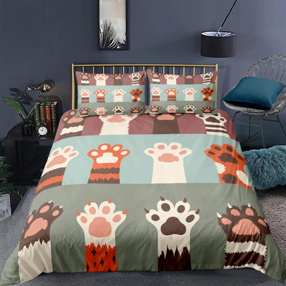 Cartoon Cat Bed Set Covers, 10 Designs - Just Cats - Gifts for Cat Lovers