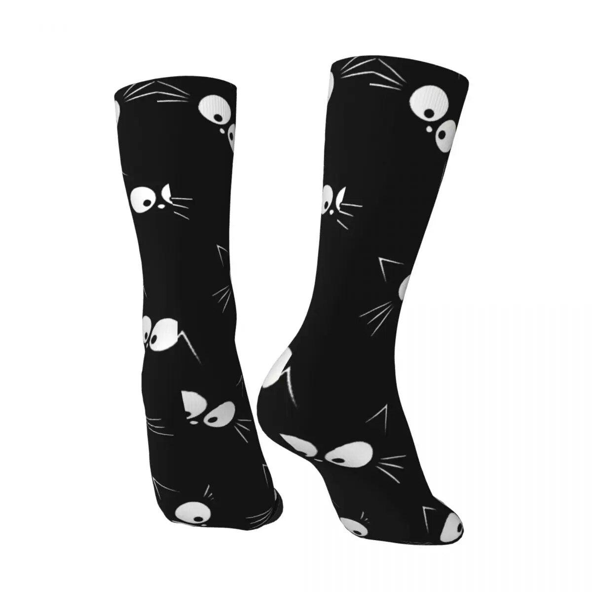 Cartoon Cat Faces Socks - Just Cats - Gifts for Cat Lovers