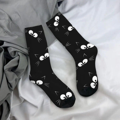 Cartoon Cat Faces Socks - Just Cats - Gifts for Cat Lovers